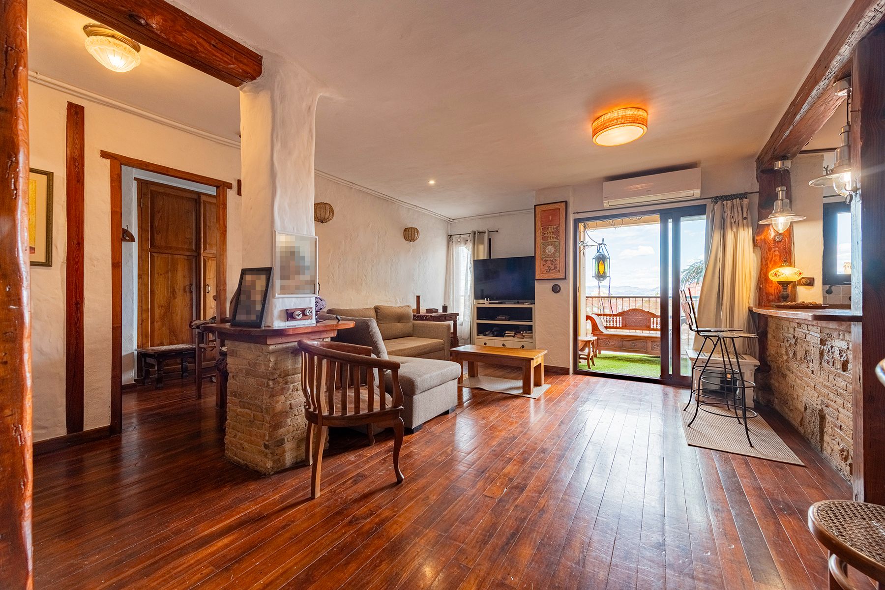 Living room of Attic for sale in Alboraya  with Heating, Terrace and Internet