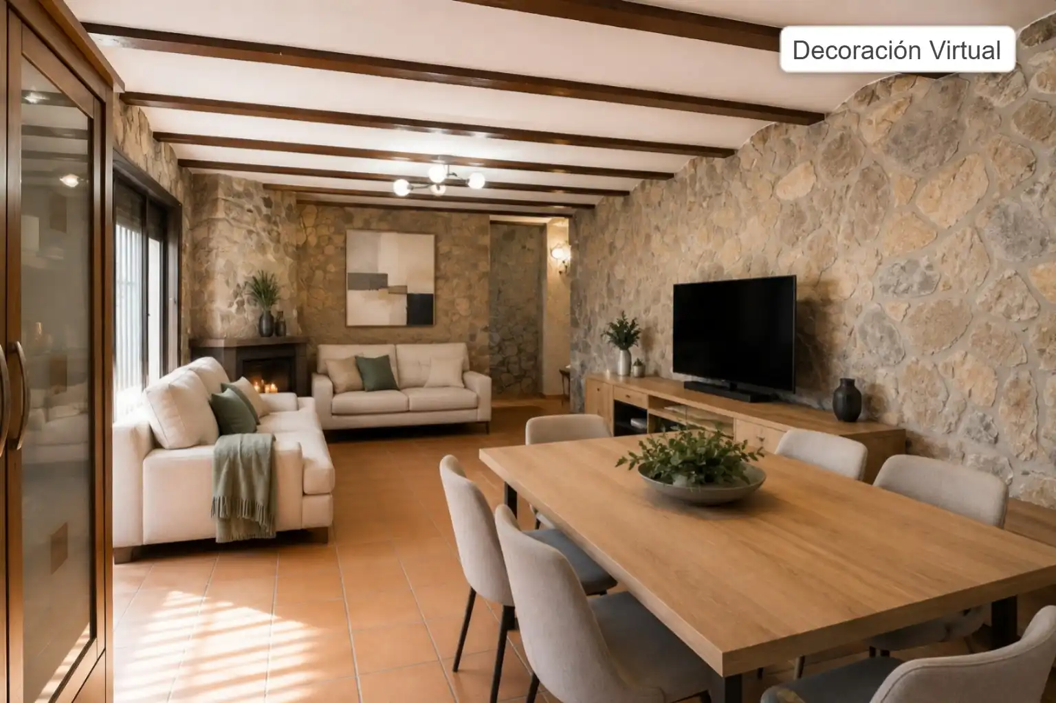 Sala d'estar de Casa o xalet en venda en Alberic amb Jardí privat, Terrassa i Traster