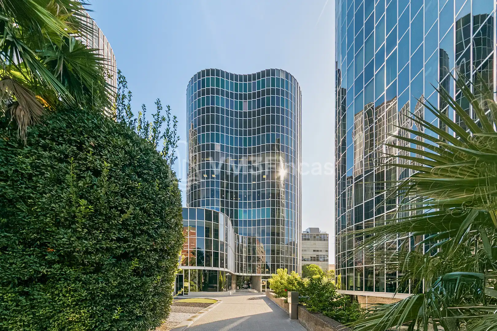 Vista exterior de Oficina de alquiler en Les Corts