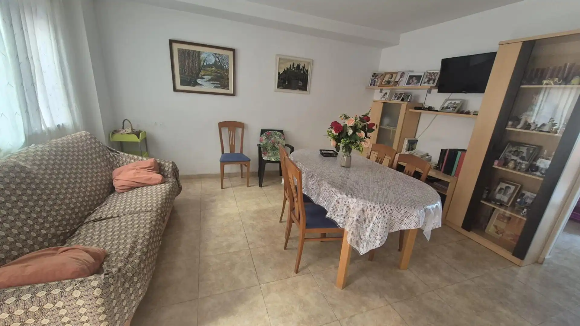 Dining room of Ground floor for rent in Vilallonga / Villalonga  with Air Conditioner, Terrace and Furnished