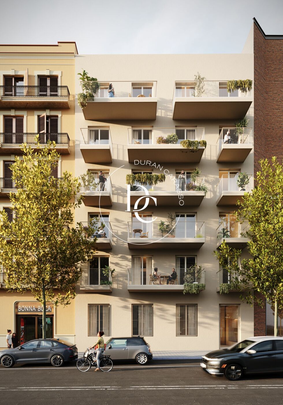 Vista exterior de Pis en venda en  Barcelona Capital amb Aire condicionat, Calefacció i Terrassa