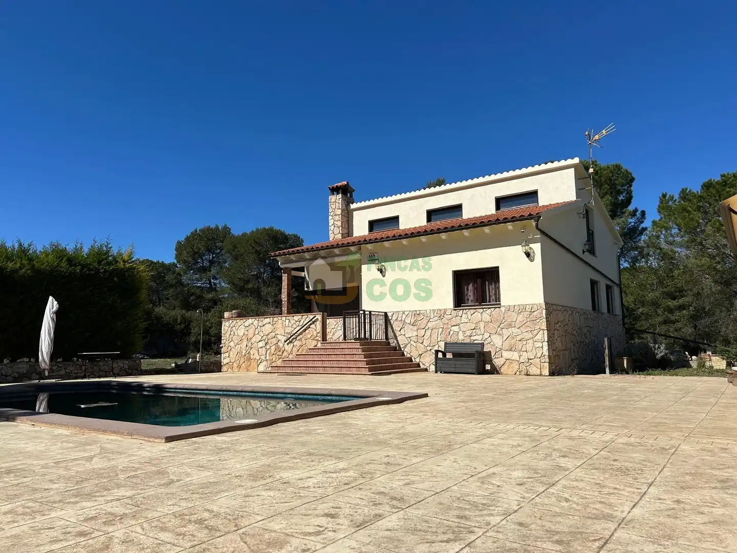 Exterior view of Houses for sale in Pontons  with Private garden, Terrace and Swimming Pool