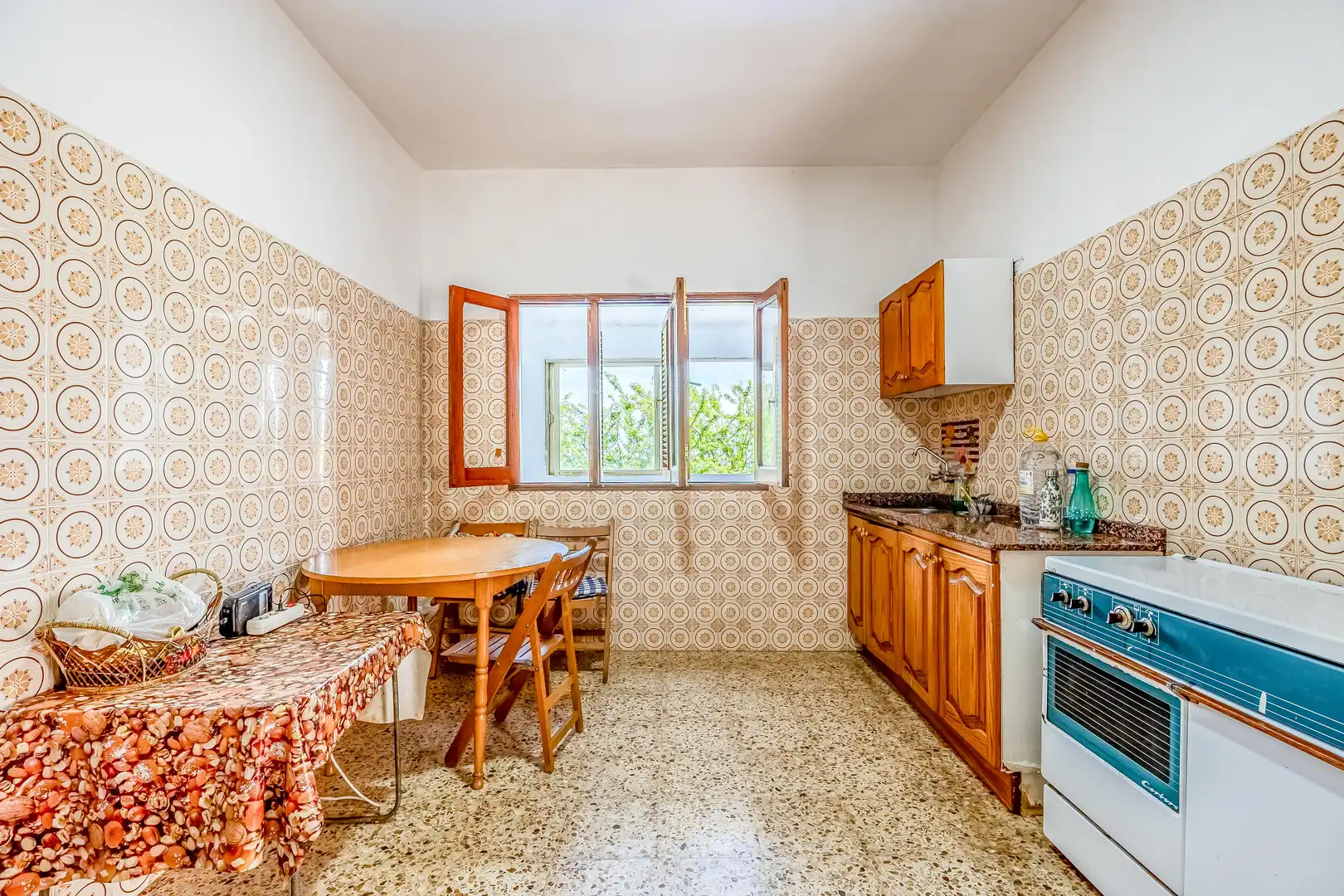 Cuina de Casa o xalet en venda en Valleseco amb Jardí privat, Terrassa i Traster