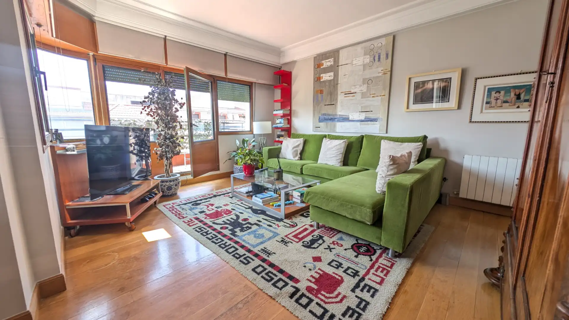 Sala de estar de Ático en venta en Bilbao  con Calefacción, Terraza y Amueblado