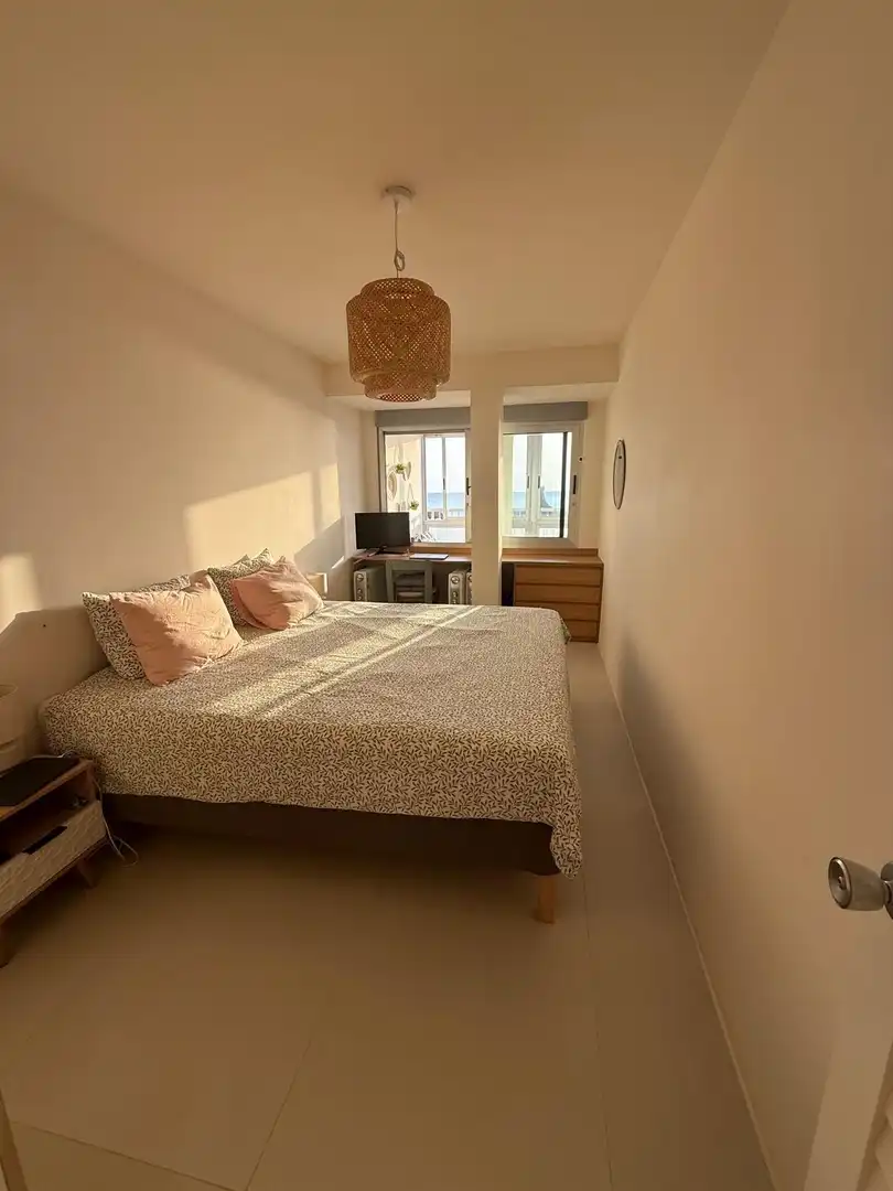 Schlafzimmer von Wohnung zur Miete in Valencia mit Klimaanlage, Terrasse und Möbliert