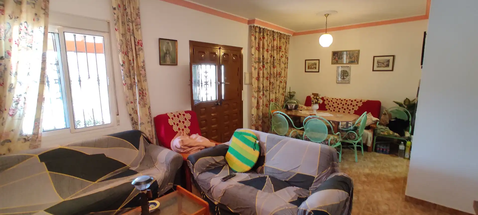 Sala d'estar de Finca rústica en venda en Coín amb Jardí privat, Terrassa i Piscina