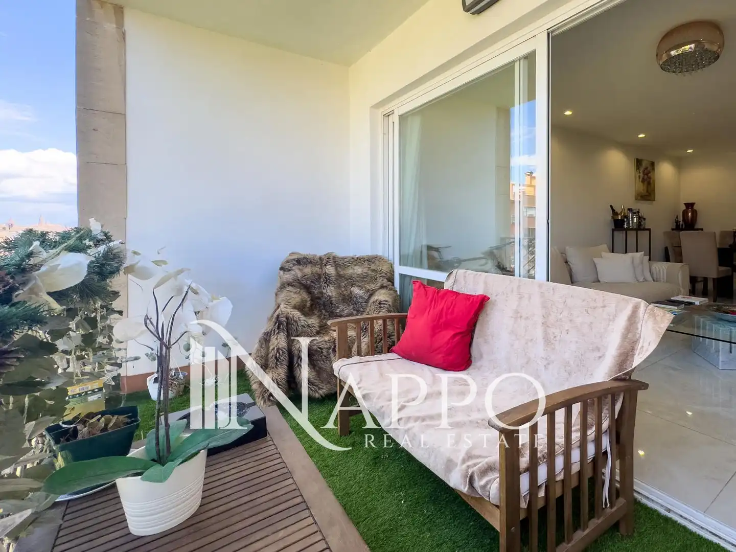 Terrasse von Wohnung zum Verkauf in  Palma de Mallorca mit Klimaanlage, Heizung und Terrasse