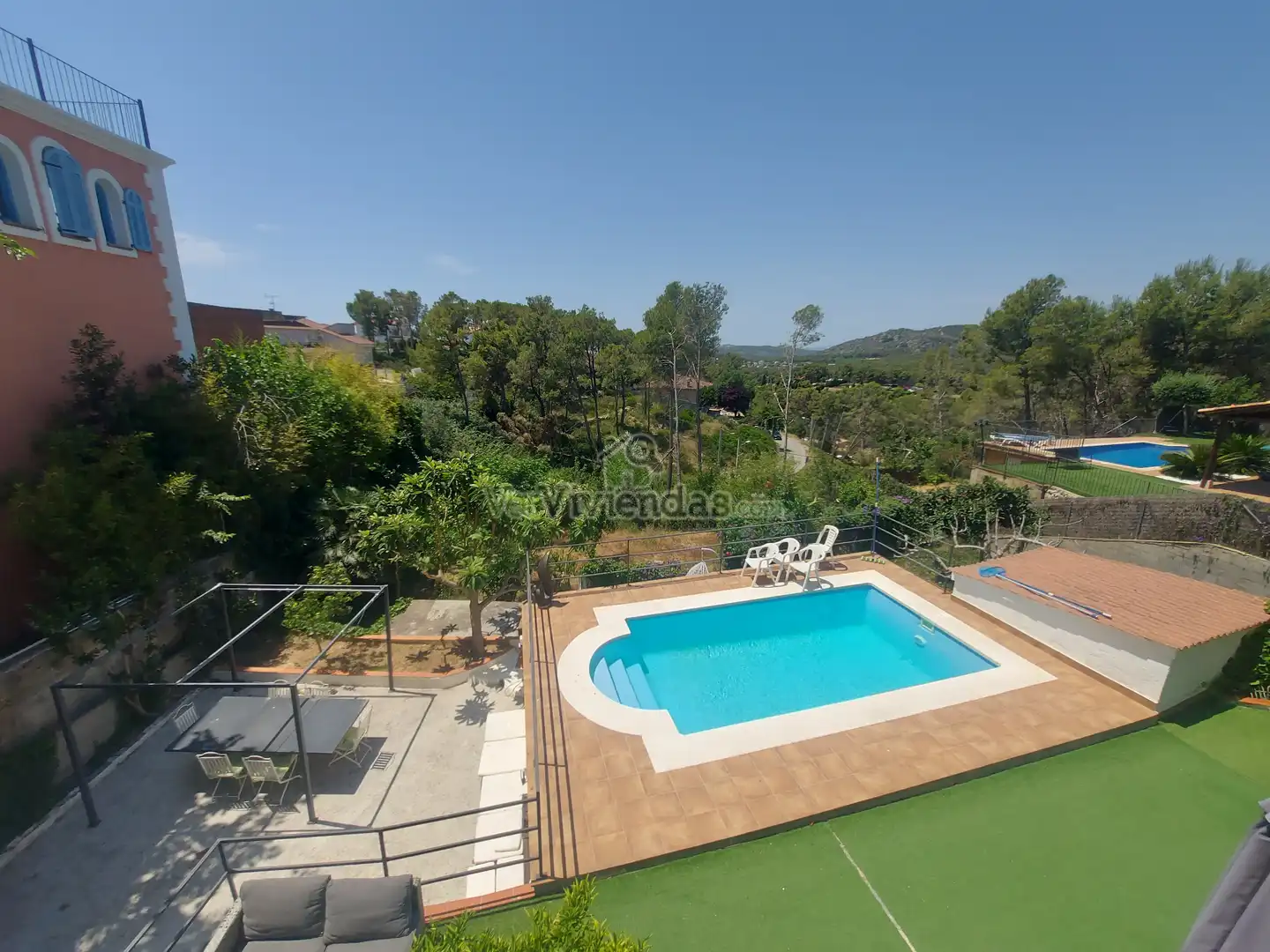 Piscina de Casa o xalet en venda en Olivella amb Calefacció, Jardí privat i Parquet