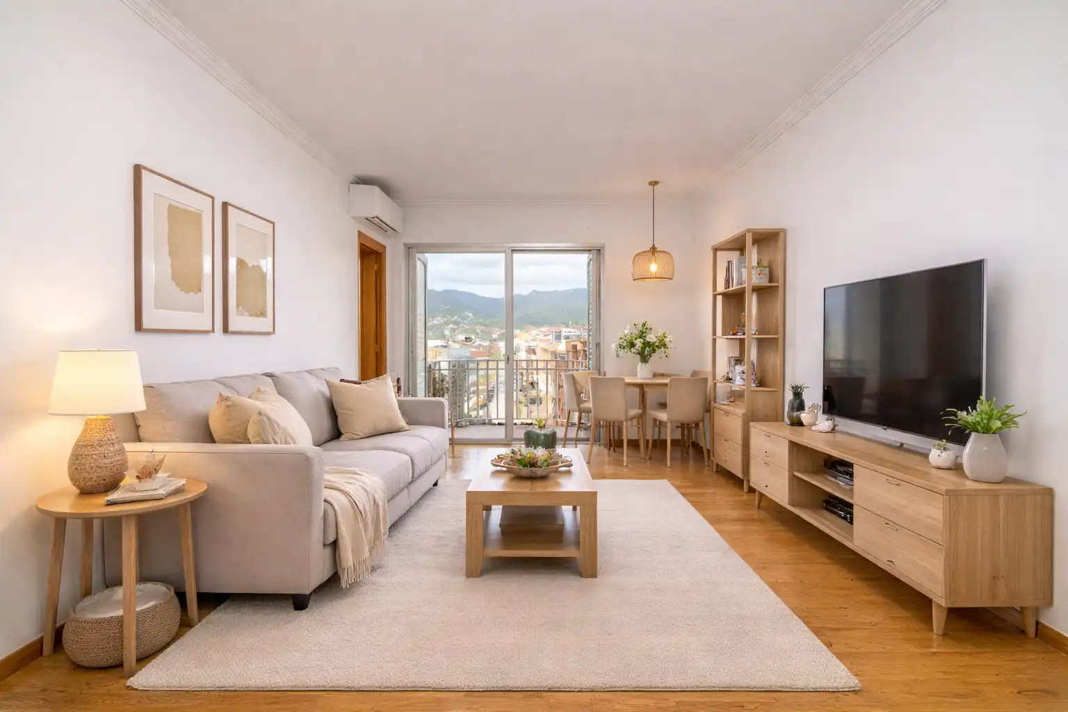 Sala d'estar de Pis en venda en Castelldefels amb Aire condicionat i Terrassa