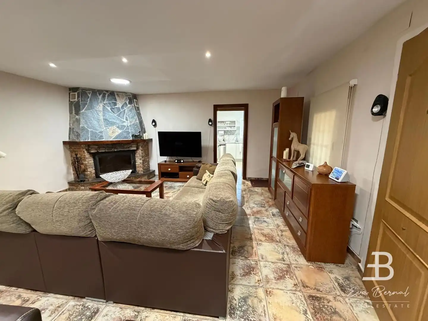 Sala d'estar de Casa o xalet en venda en Riudoms amb Aire condicionat, Jardí privat i Terrassa