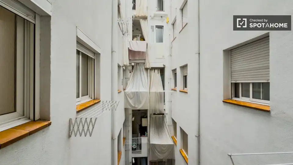 Balcony of Flat for rent in Barcelona  with Air Conditioner, Heating and Furnished