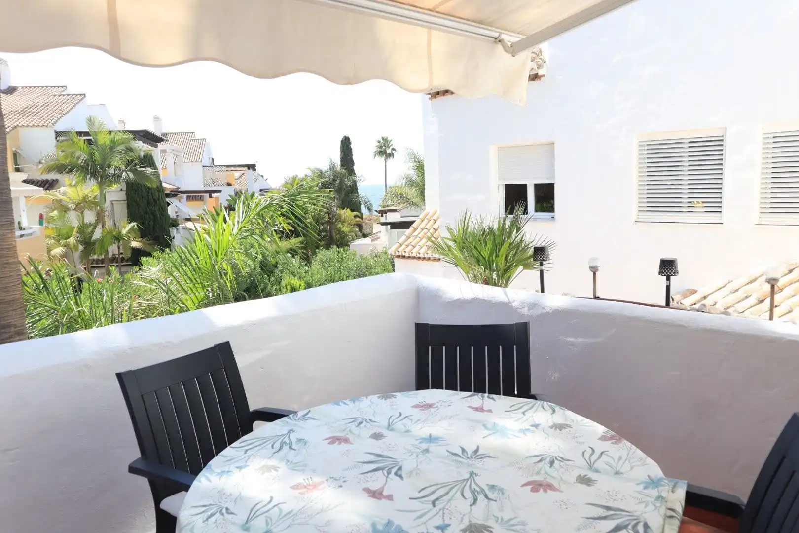 Terraza de Apartamento de alquiler en Marbella con Aire acondicionado, Amueblado y Piscina comunitaria