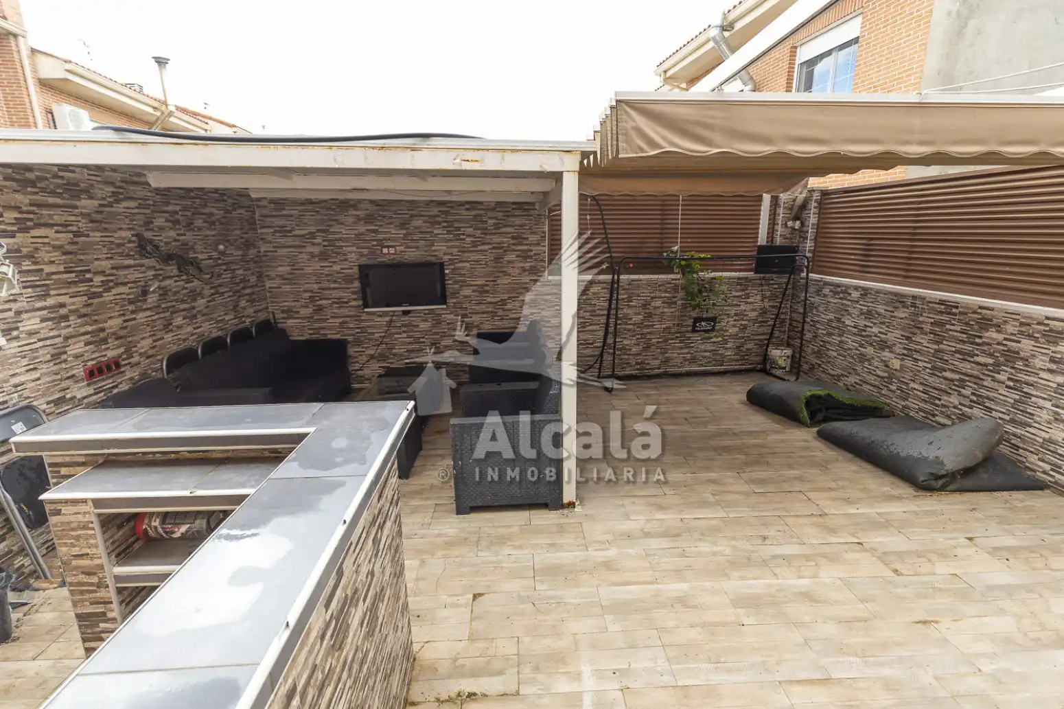 Terraza de Casa adosada en venta en Valdeavero con Aire acondicionado, Calefacción y Jardín privado