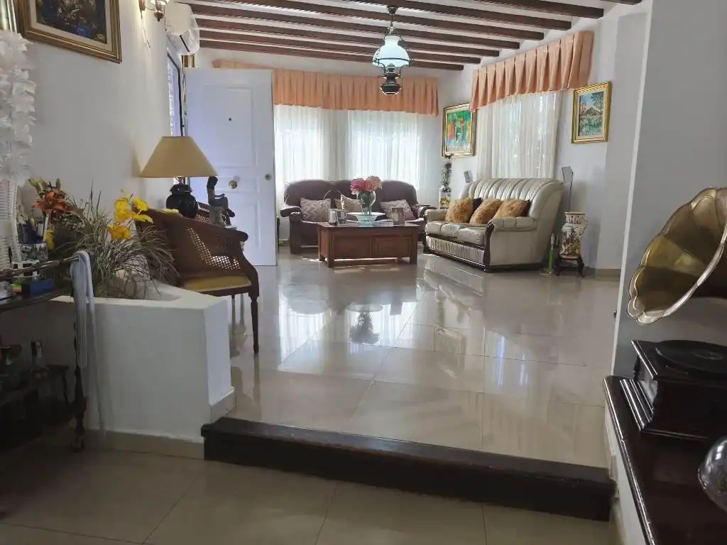 Sala de estar de Casa o chalet en venta en Mazarrón con Aire acondicionado, Jardín privado y Terraza