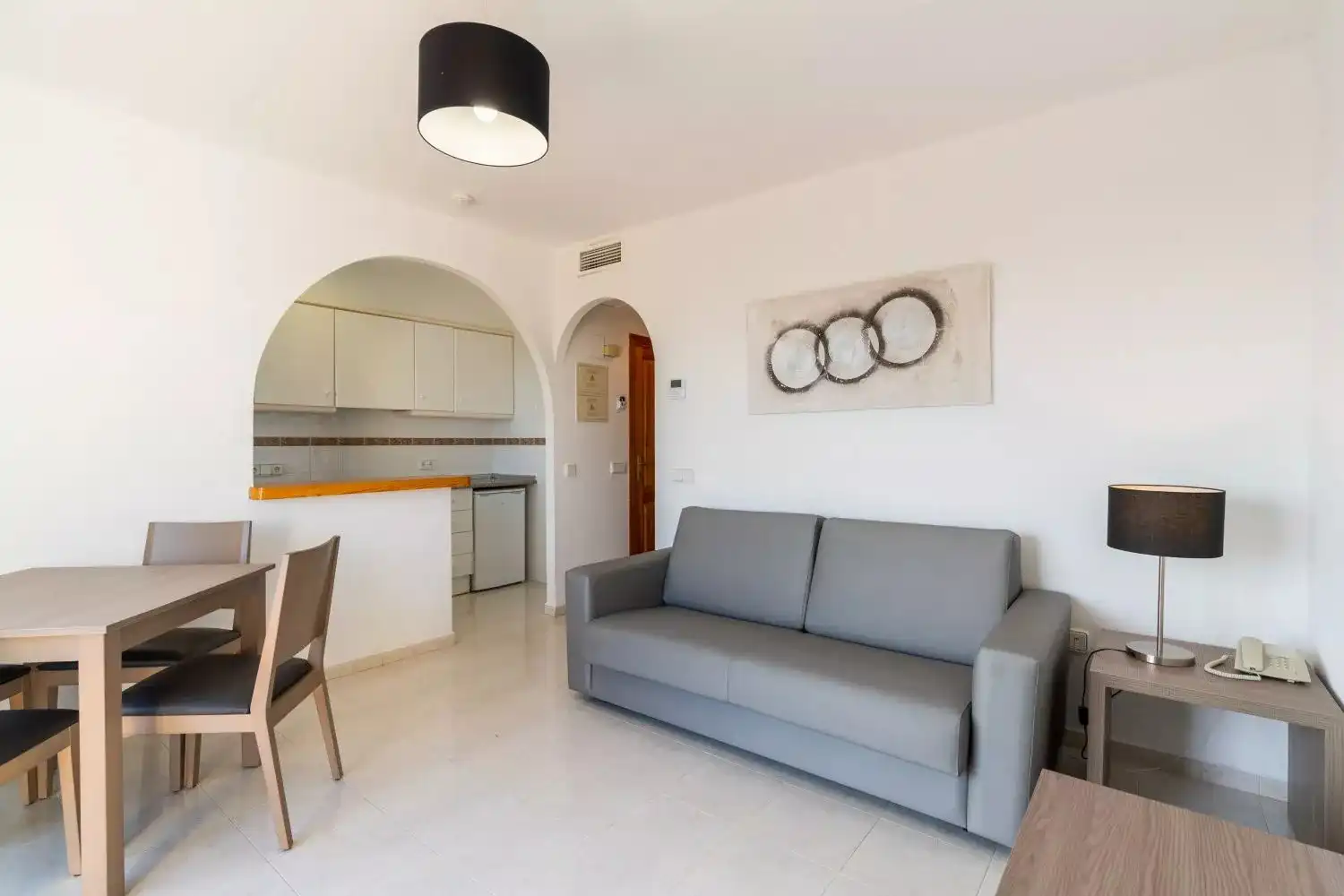 Sala d'estar de Casa o xalet en venda en Calpe / Calp amb Aire condicionat, Jardí privat i Terrassa