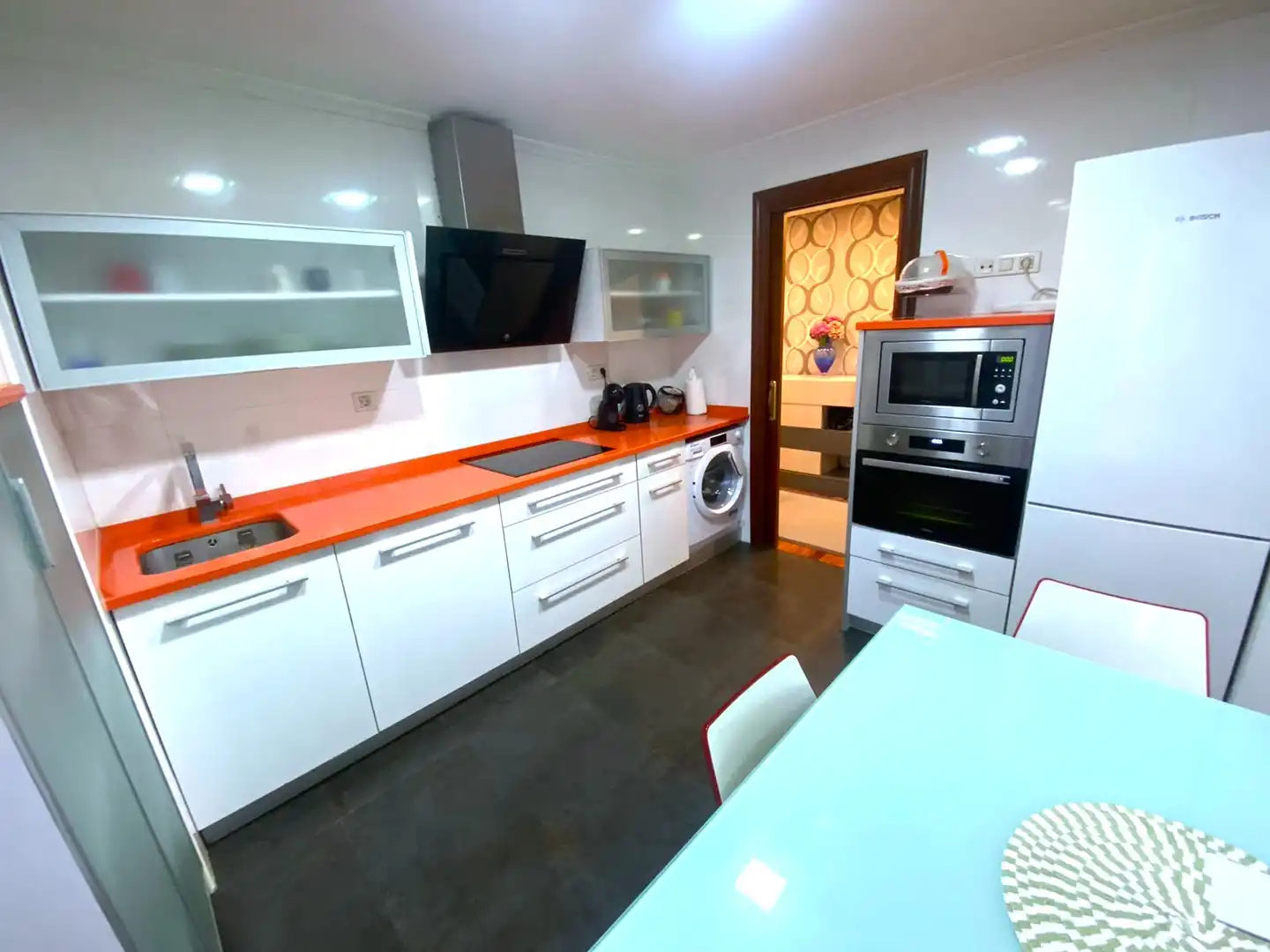 Küche von Wohnung zum Verkauf in Castro-Urdiales mit Heizung, Parkett und Terrasse