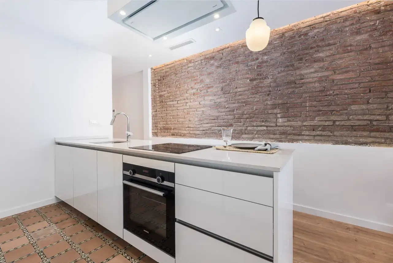 Kitchen of Apartments for rent in Barcelona  with Air Conditioner, Furnished and Oven
