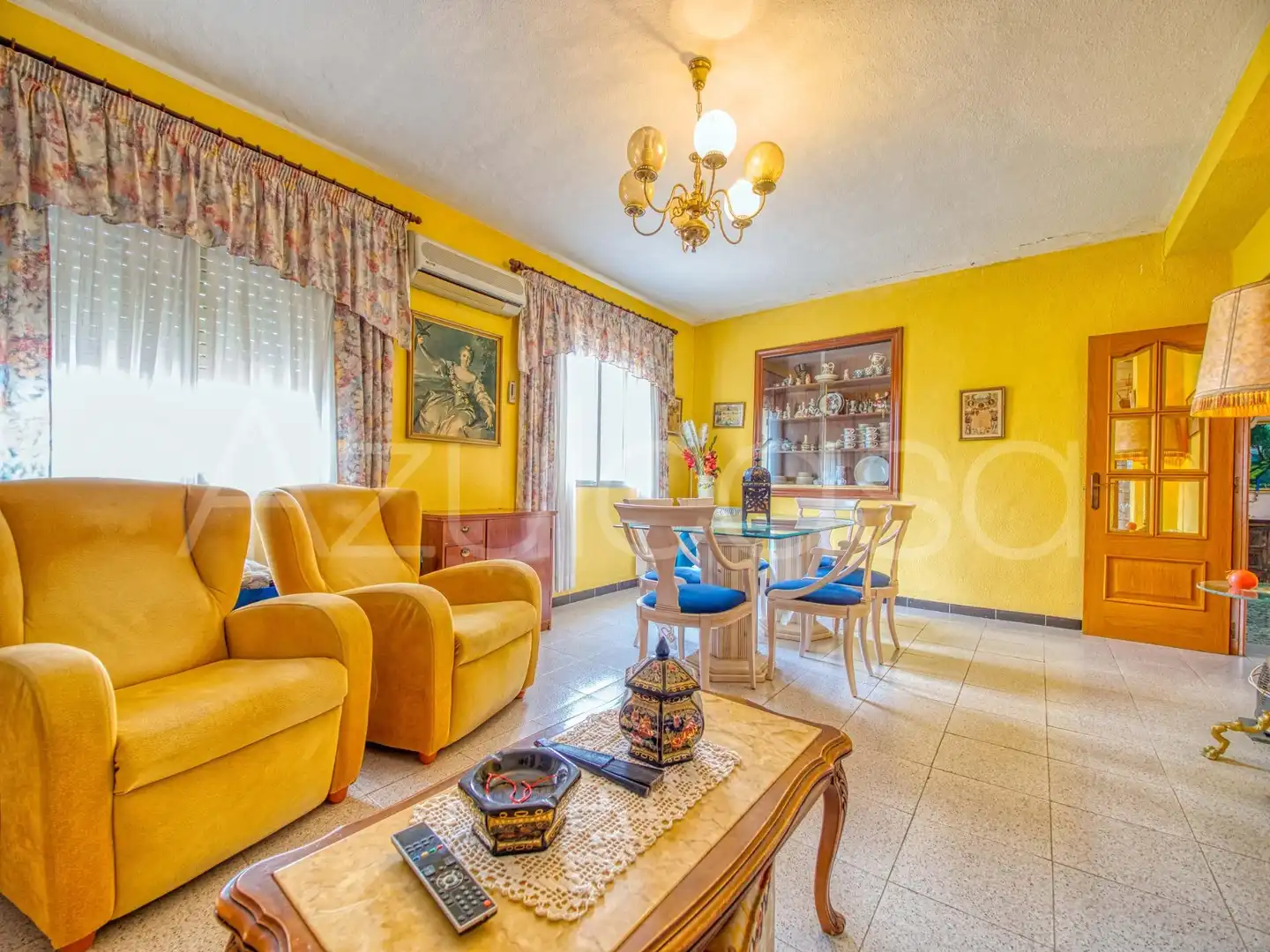Sala de estar de Casa o chalet en venta en Alicante / Alacant con Aire acondicionado, Terraza y Trastero