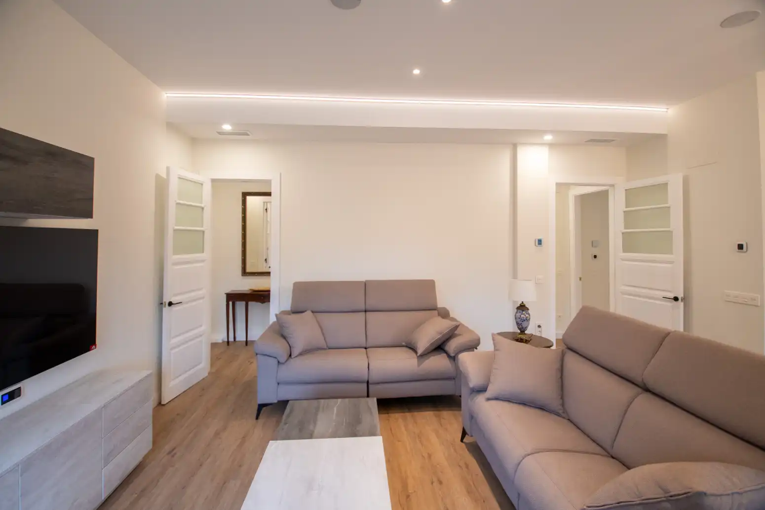 Sala de estar de Piso en venta en Villaviciosa con Calefacción, Terraza y Domótica