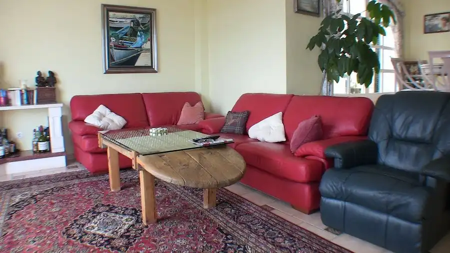 Sala d'estar de Casa o xalet en venda en Torrox amb Aire condicionat, Calefacció i Jardí privat