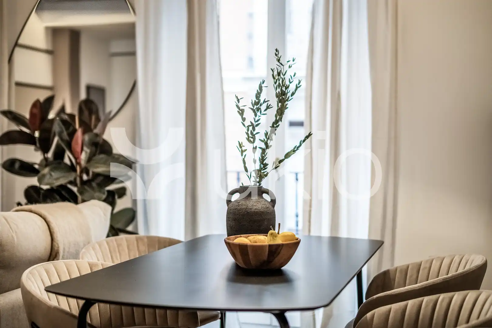 Esszimmer von Wohnungen zur Miete in Madrid mit Klimaanlage, Heizung und Möbliert