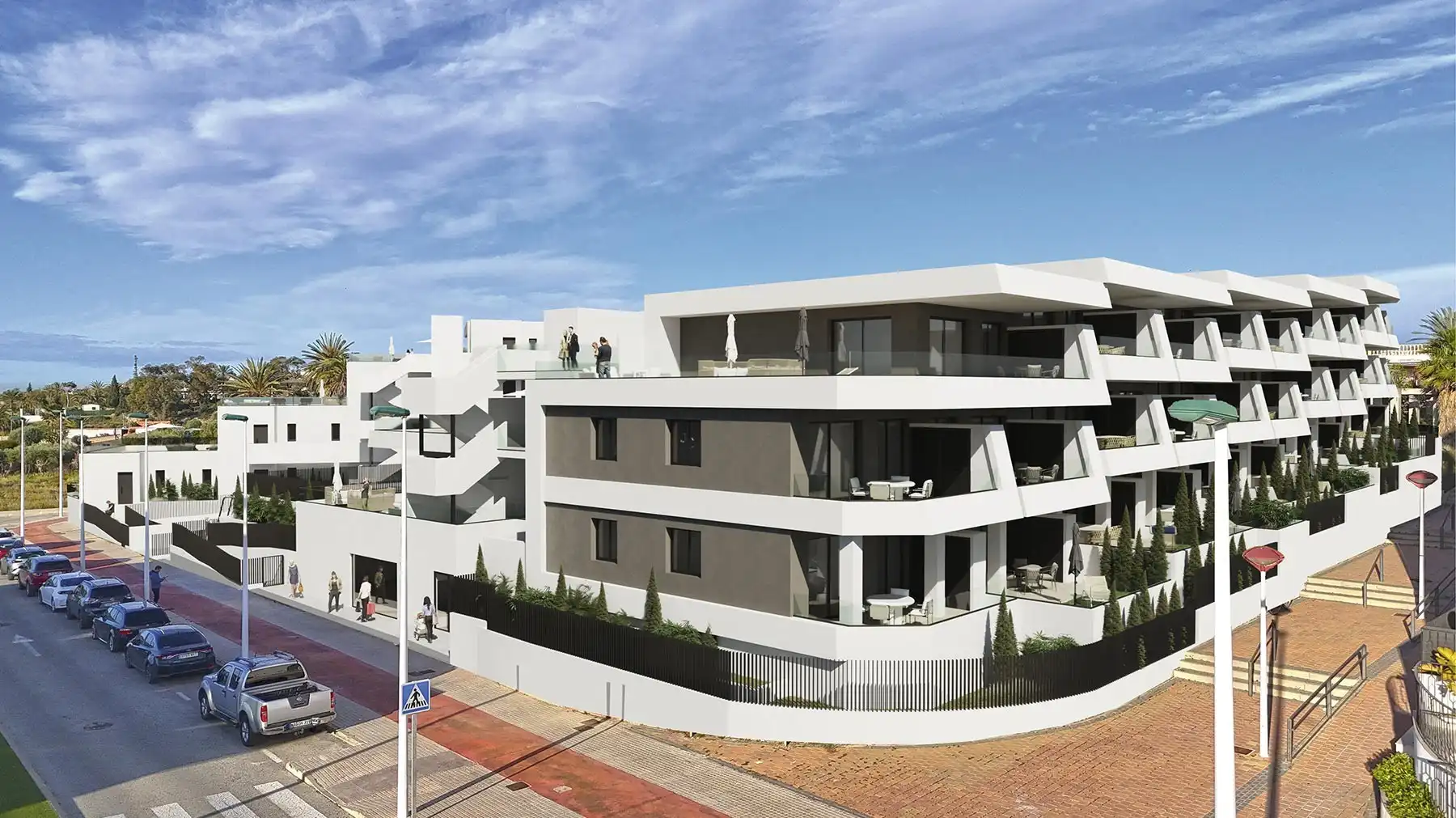 Vista exterior de Àtic en venda en Elche / Elx amb Terrassa, Traster i Piscina comunitària