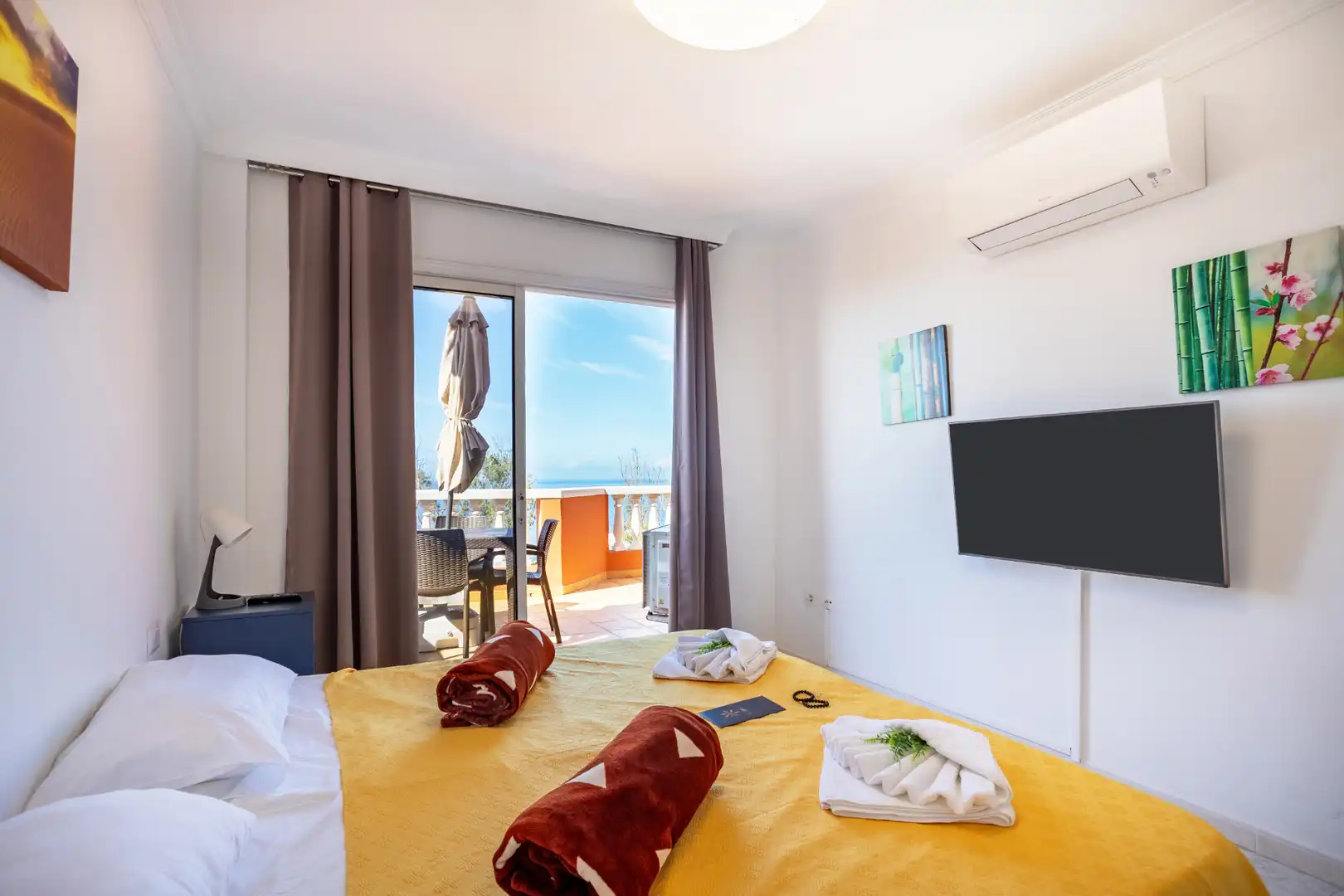 Schlafzimmer von Wohnungen zum Verkauf in Santiago del Teide mit Klimaanlage, Terrasse und Möbliert