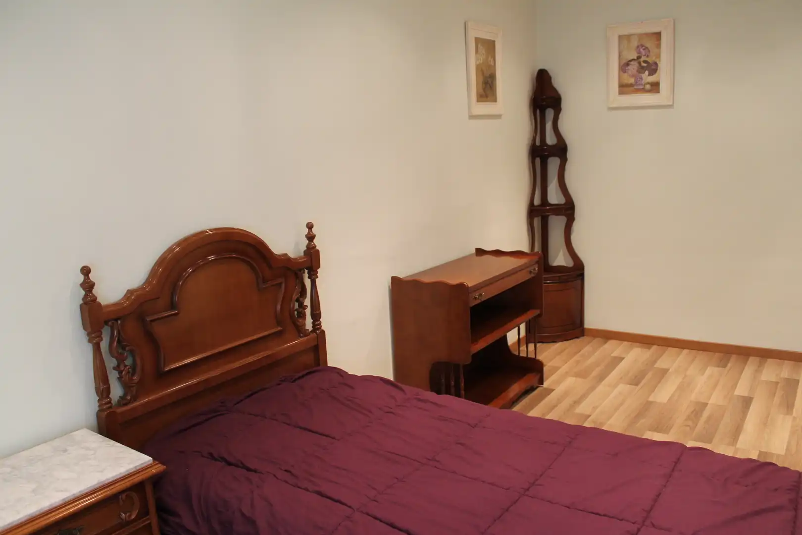 Schlafzimmer von Wohnung zum Verkauf in Mieres (Asturias) mit Heizung, Abstellraum und Möbliert