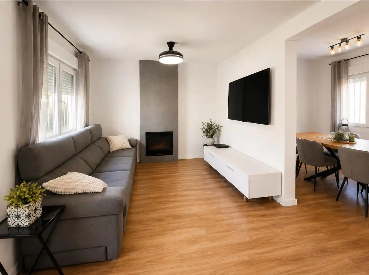 Sala de estar de Casa o chalet en venta en San Vicente del Raspeig / Sant Vicent del Raspeig con Piscina comunitaria