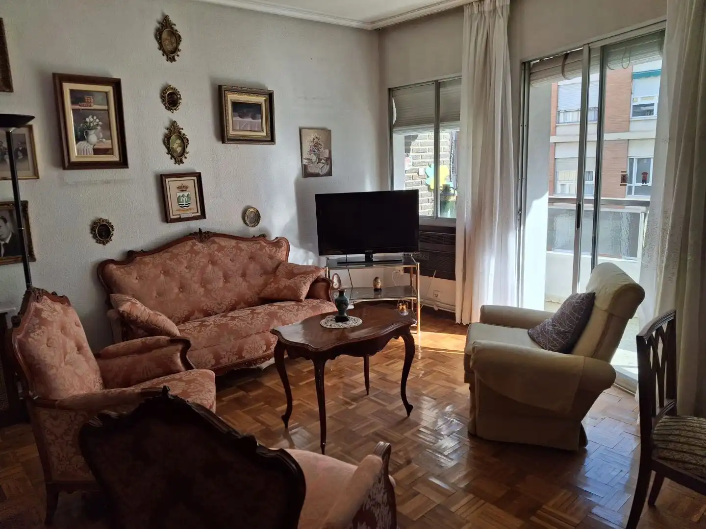 Living room of Flat for sale in  Murcia Capital  with Air Conditioner, Terrace and Balcony