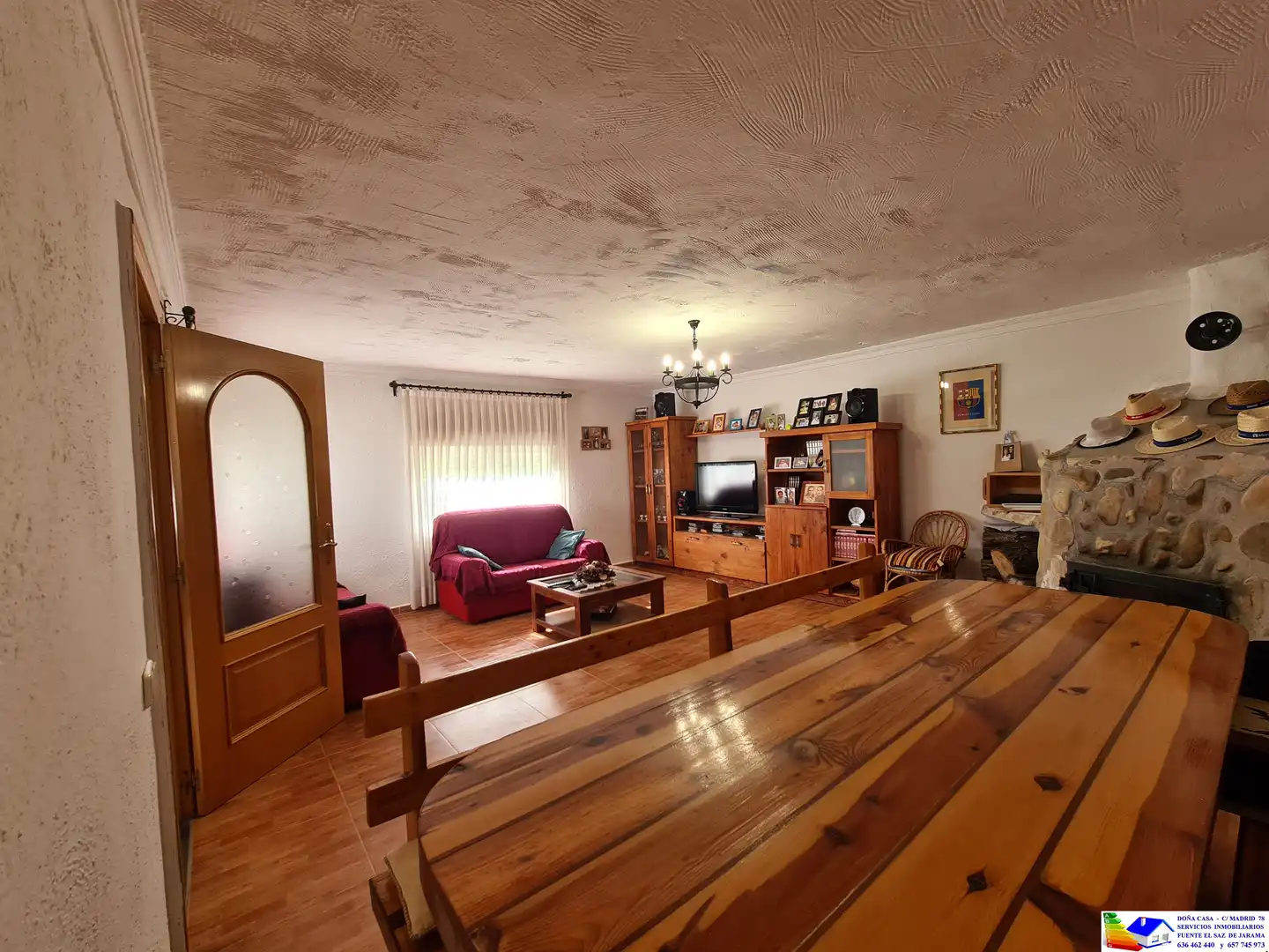 Sala de estar de Casa o chalet en venta en Fuente El Saz de Jarama con Aire acondicionado, Calefacción y Jardín privado