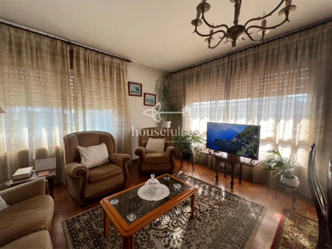 Sala d'estar de Casa o xalet en venda en Ares amb Calefacció, Jardí privat i Parquet