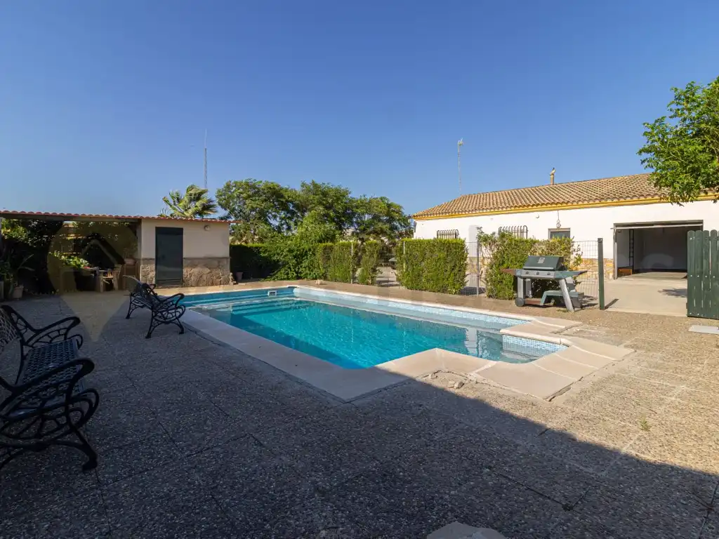 Piscina de Casa o chalet en venta en Paterna de Rivera