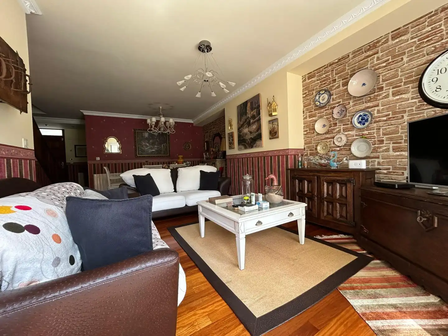 Sala de estar de Casa adosada en venta en Artziniega con Calefacción, Jardín privado y Terraza