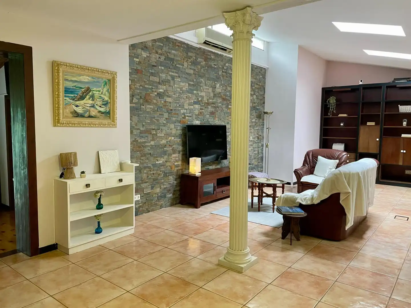 Living room of Houses for sale in Sant Celoni  with Air Conditioner, Heating and Private garden