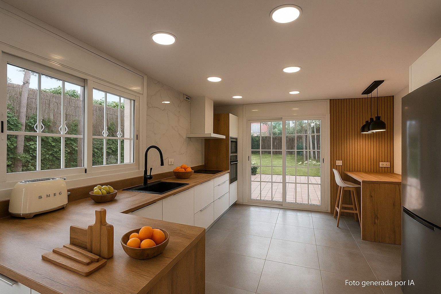 Cuina de Casa o xalet de lloguer en Gavà amb Aire condicionat, Jardí privat i Moblat