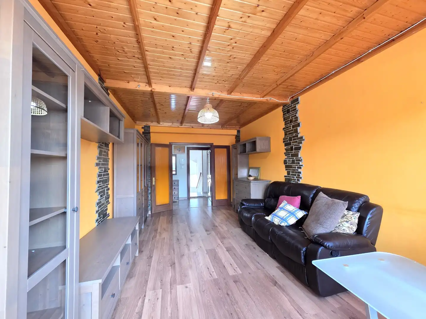 Living room of Flat for rent in Siero  with Heating, Storage room and Furnished