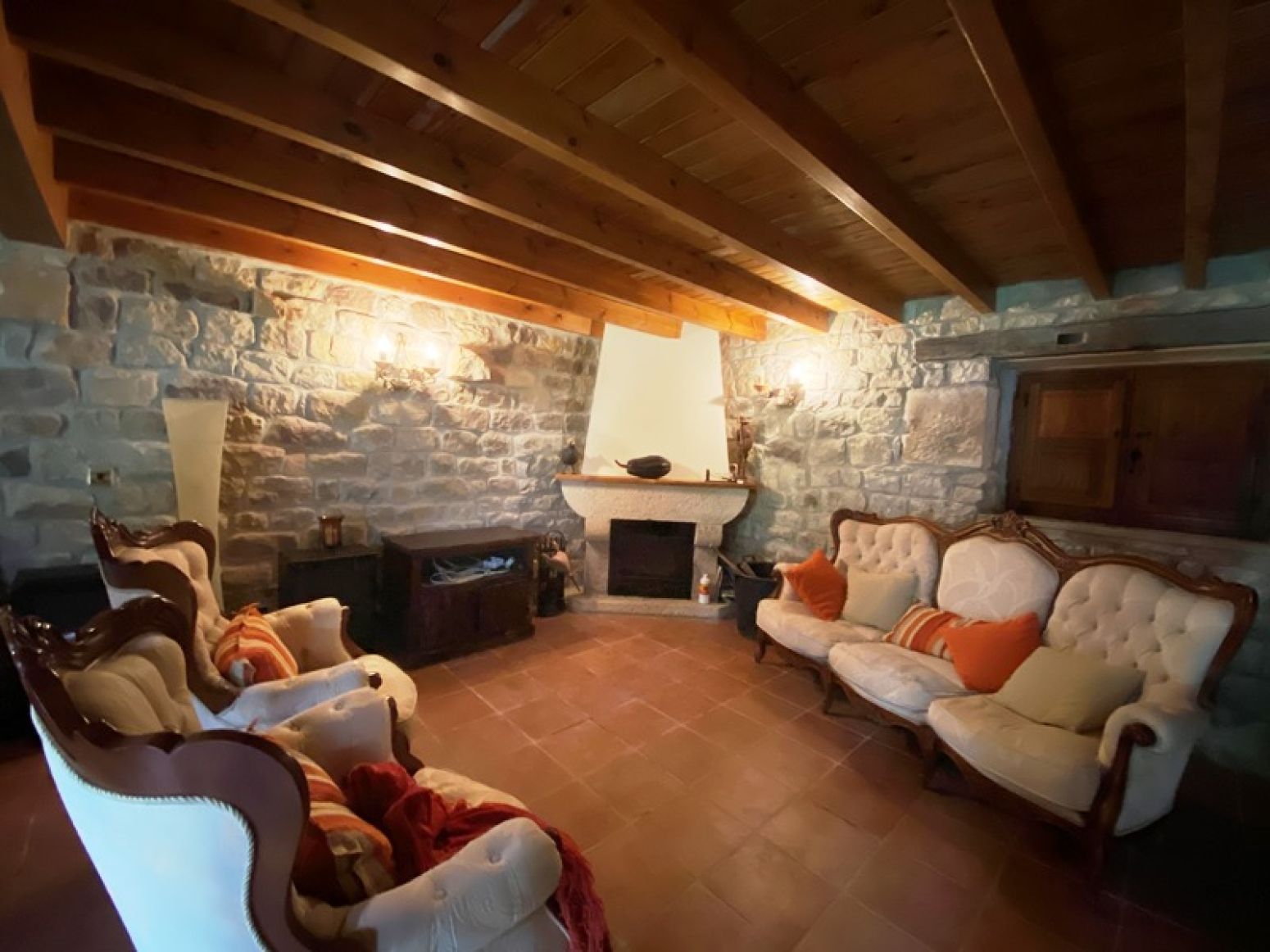 Sala d'estar de Casa o xalet en venda en Mazcuerras amb Calefacció