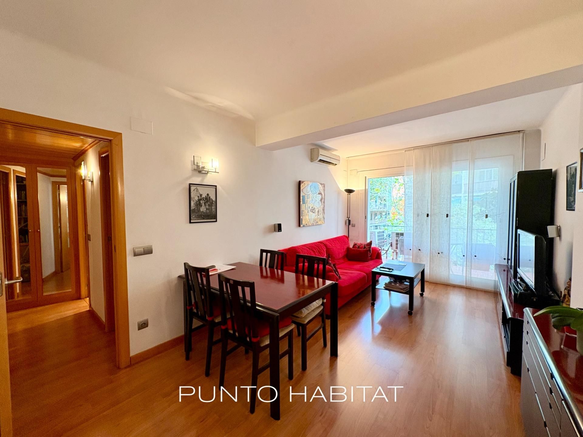 Sala d'estar de Pis en venda en  Barcelona Capital amb Aire condicionat, Calefacció i Parquet