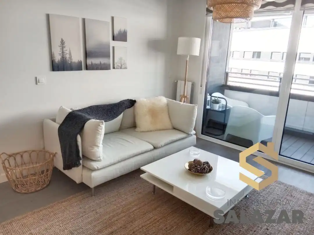 Sala de estar de Ático de alquiler en Bilbao  con Calefacción, Jardín privado y Terraza