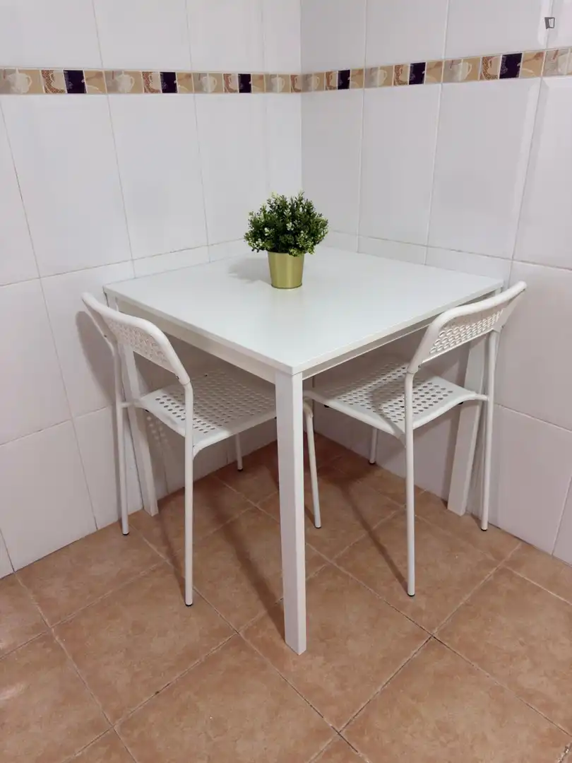 Dining room of Apartments for share in Madrid  with Heating, Furnished and Washing machine