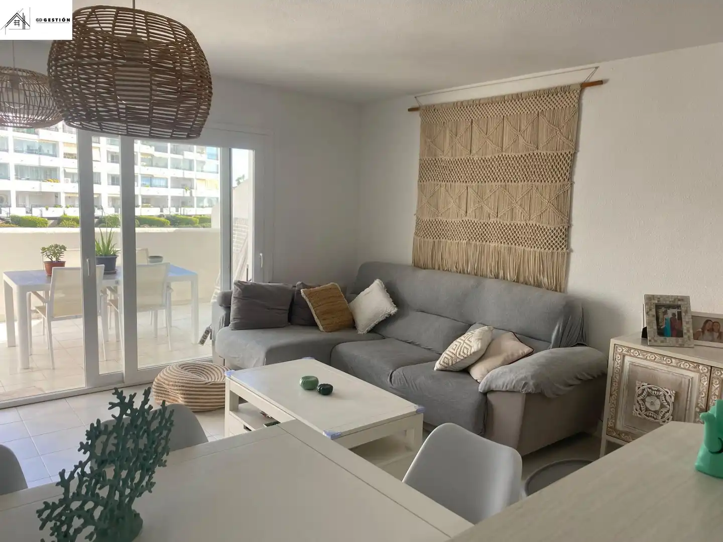 Wohnzimmer von Maisonette zum Verkauf in Mijas mit Klimaanlage, Heizung und Terrasse