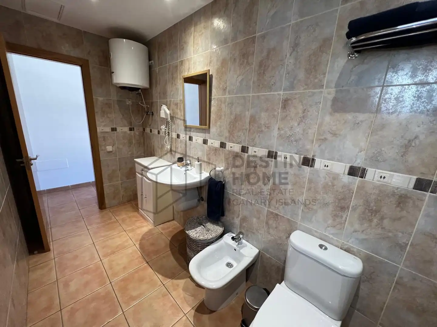 Badezimmer von Wohnungen zum Verkauf in La Oliva mit Abstellraum, Möbliert und Gemeinschaftspool