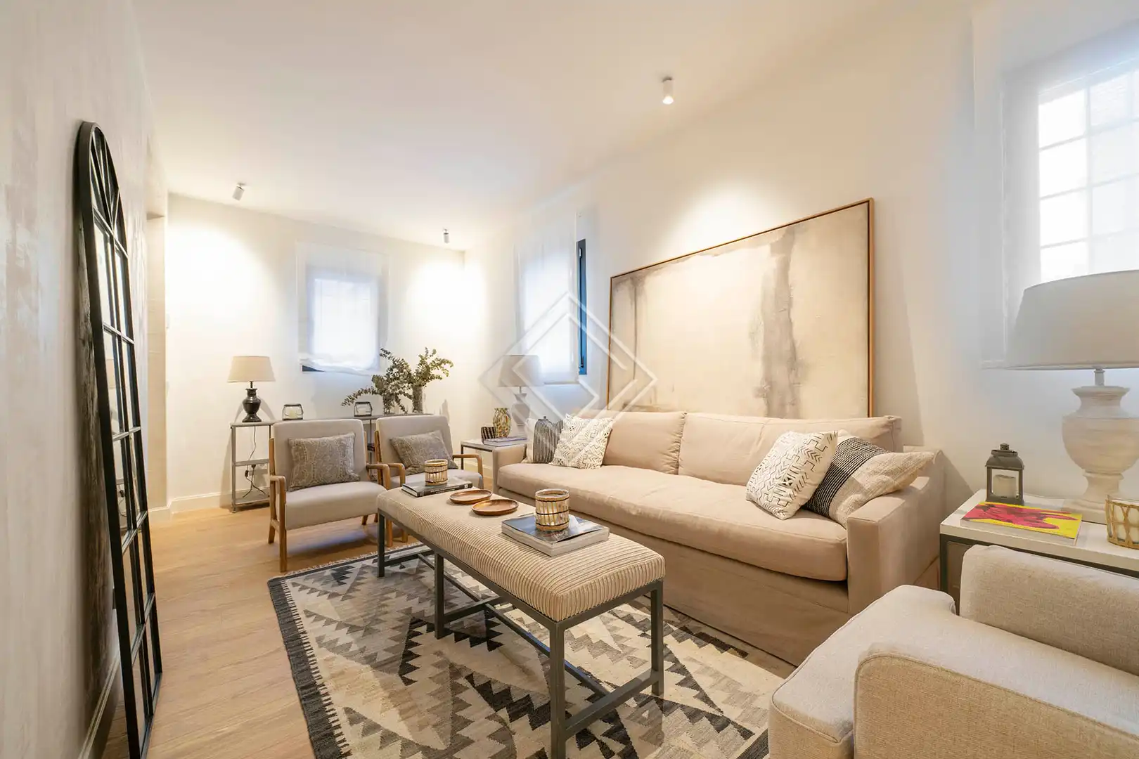 Sala de estar de Casa adosada en venta en Madrid con Aire acondicionado y Calefacción
