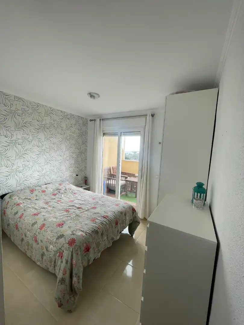 Schlafzimmer von Wohnung zur Miete in Roquetas de Mar mit Klimaanlage, Heizung und Terrasse