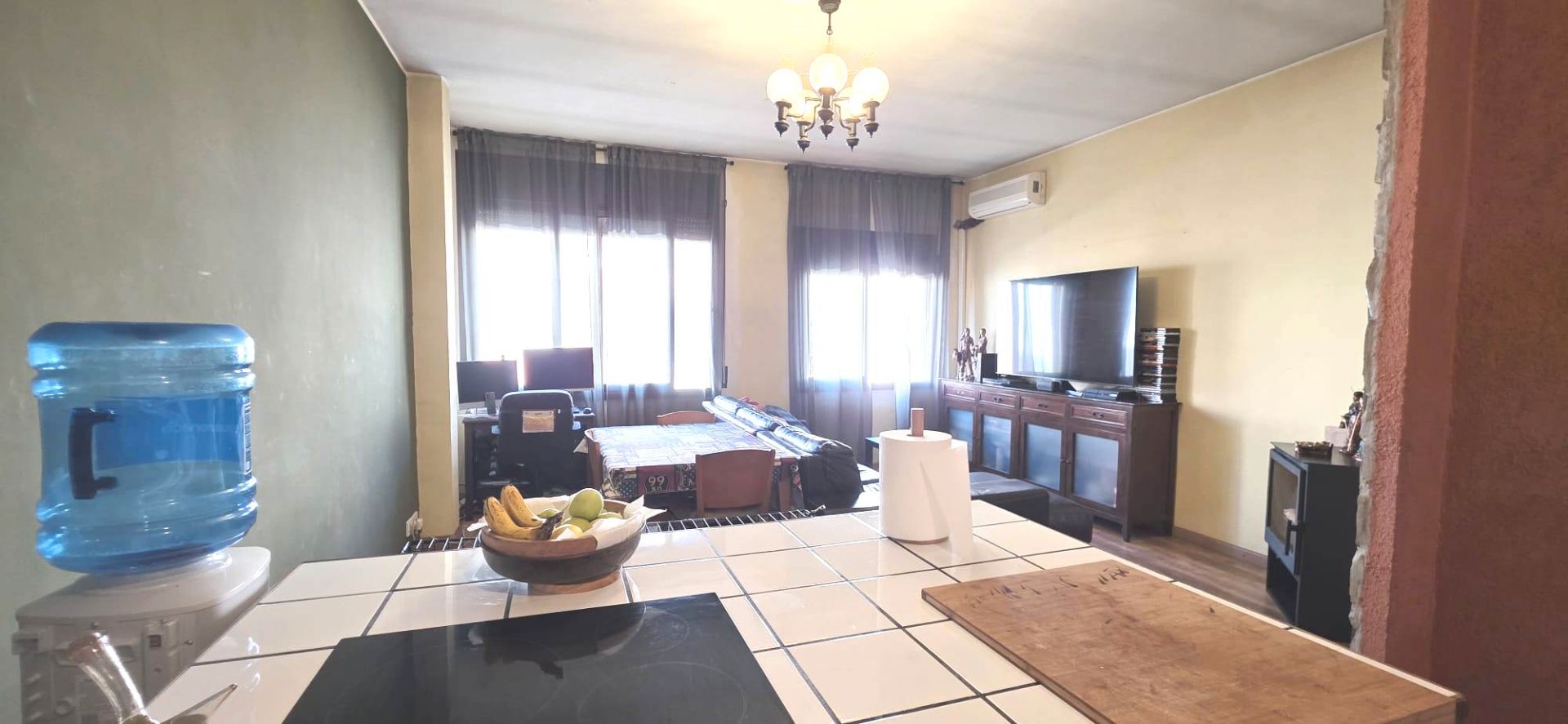 Sala d'estar de Casa adosada en venda en Terrassa amb Aire condicionat, Calefacció i Parquet