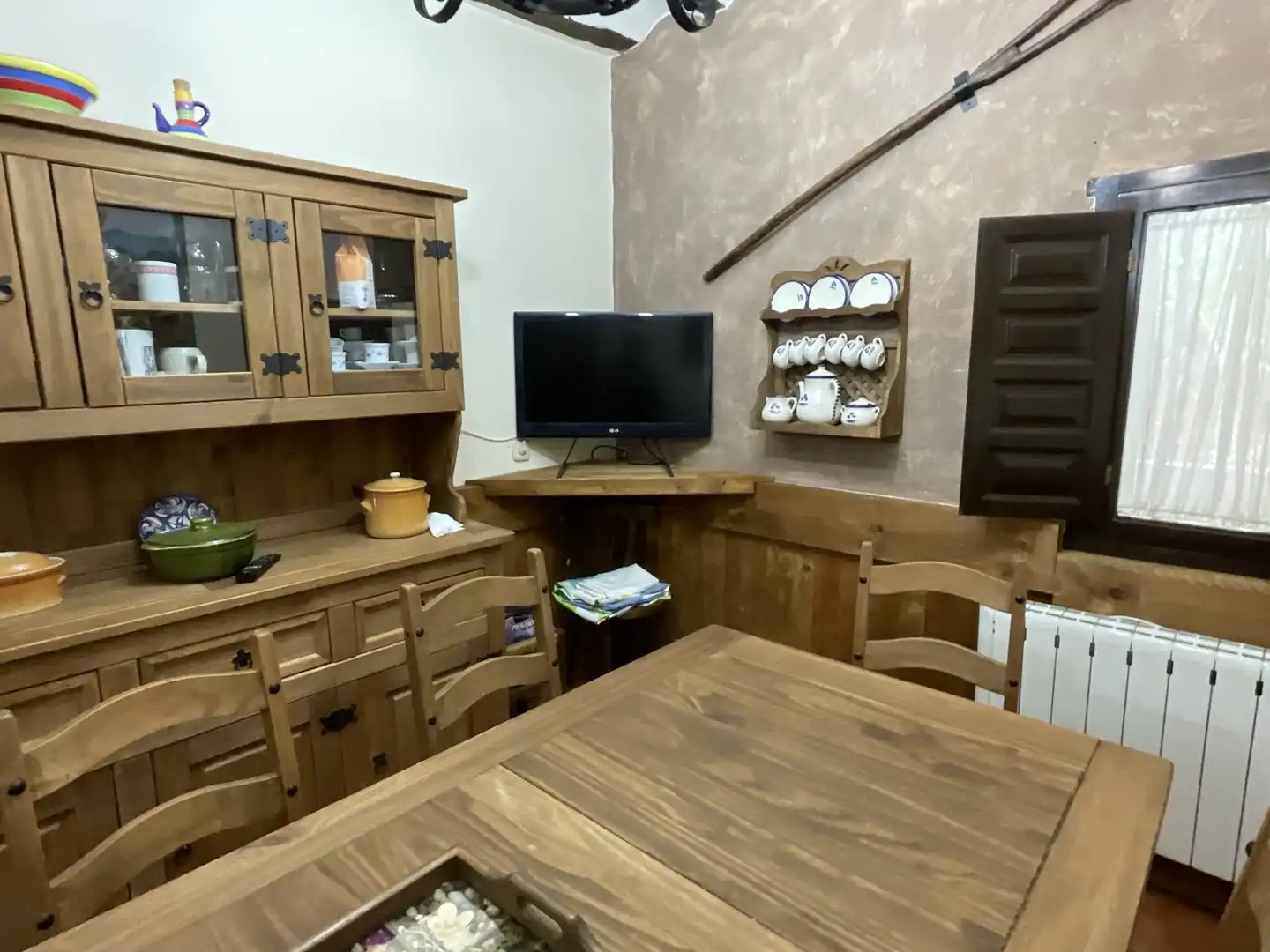 Dining room of Country homes for sale in Bobadilla  with Parquet flooring, Terrace and Storage room