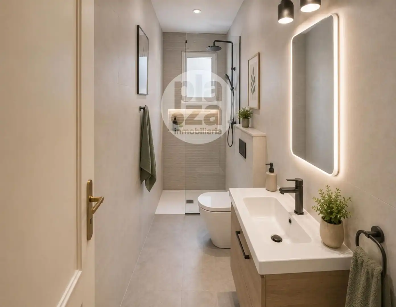 Badezimmer von Wohnung zum Verkauf in Burgos mit Heizung, Terrasse und Abstellraum