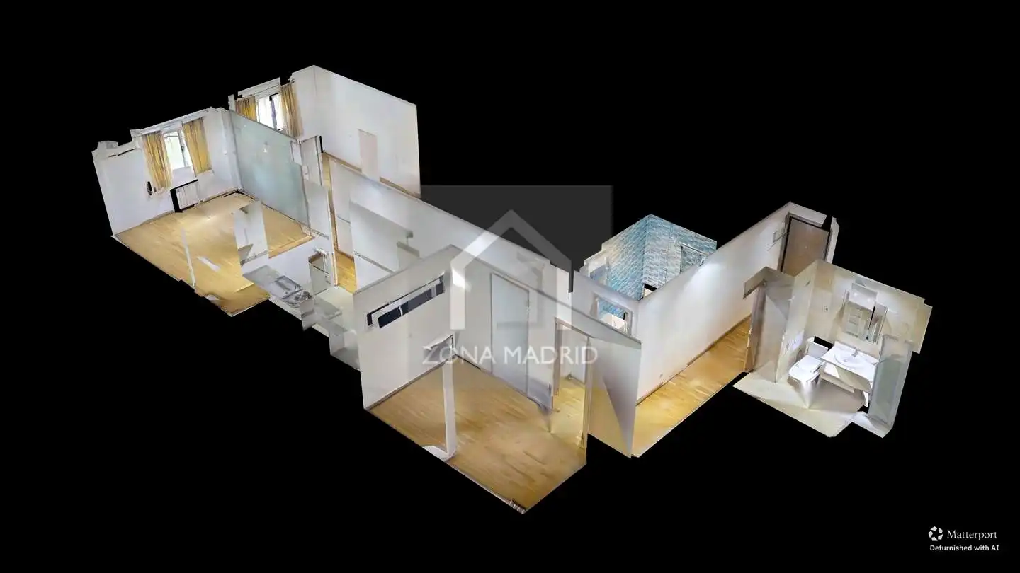 Wohnung zur Miete in Madrid mit Klimaanlage, Heizung und Parkett