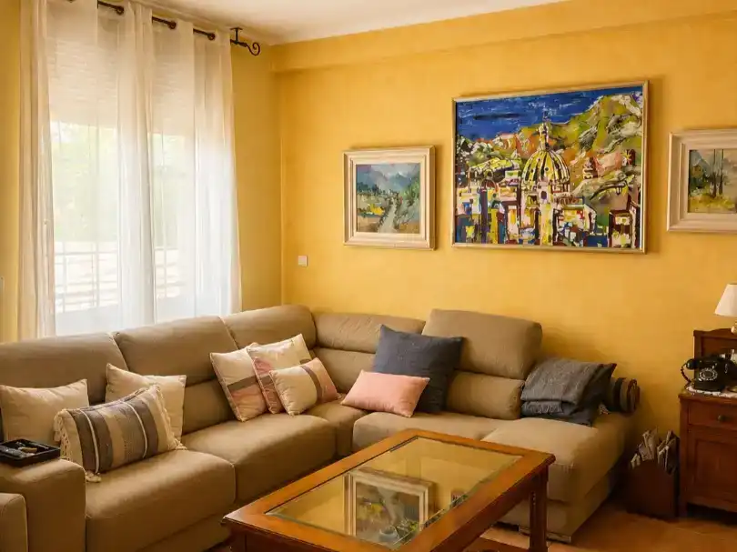 Sala de estar de Casa o chalet en venta en Cartagena con Aire acondicionado, Jardín privado y Parquet